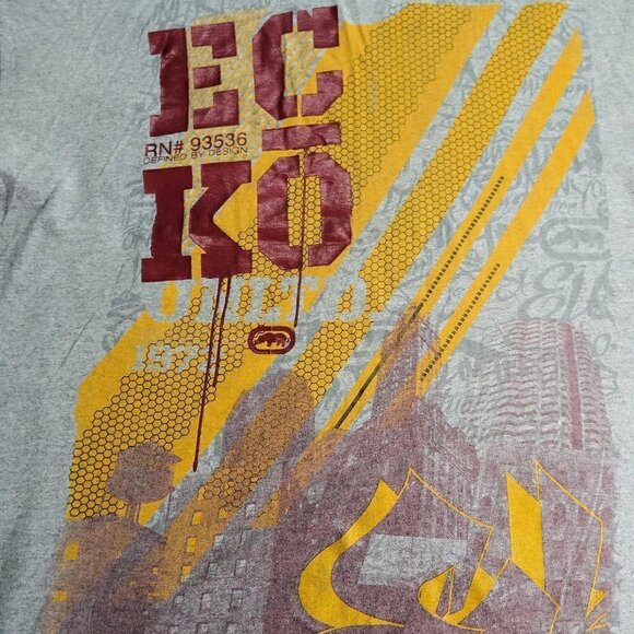 Echo Unlimited Gray T-Shirt Size 3XL - Picture 3 of 4